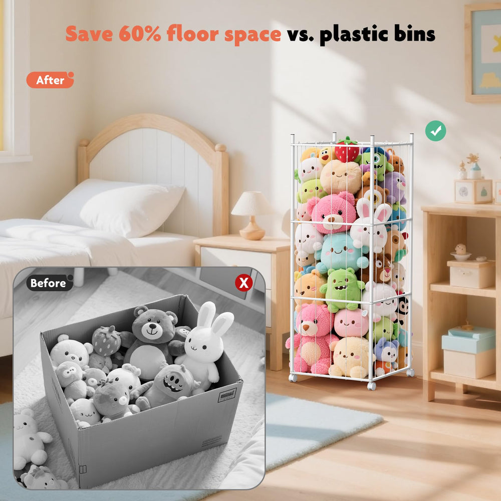 GoKEDA Montessori-inspired storage tower promotes tidy play with Put & Play system