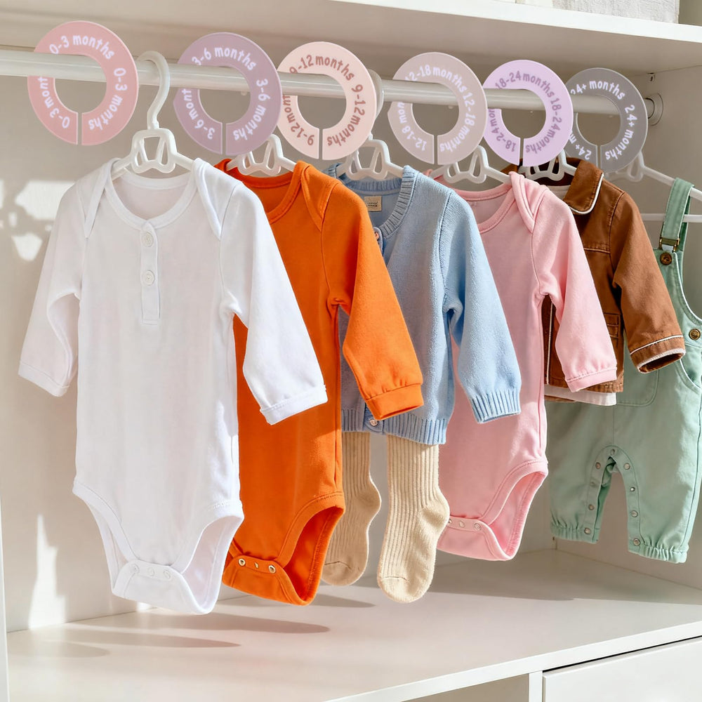Goktvai baby clothes storage in tidy nursery.