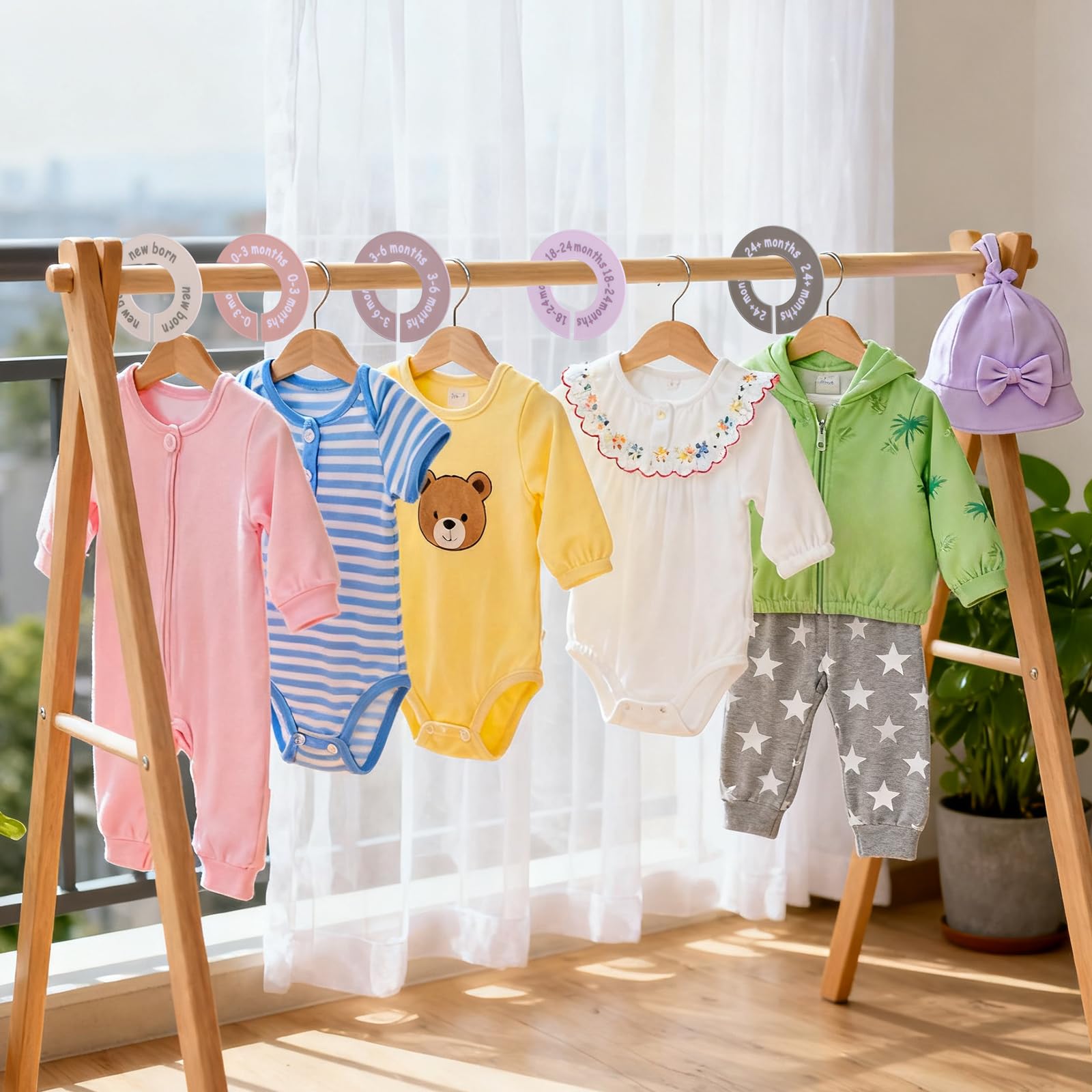 Goktvai eight-piece dividers pack for newborn to toddler outfits.