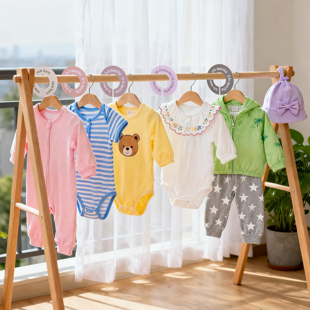Goktvai eight-piece dividers pack for newborn to toddler outfits.