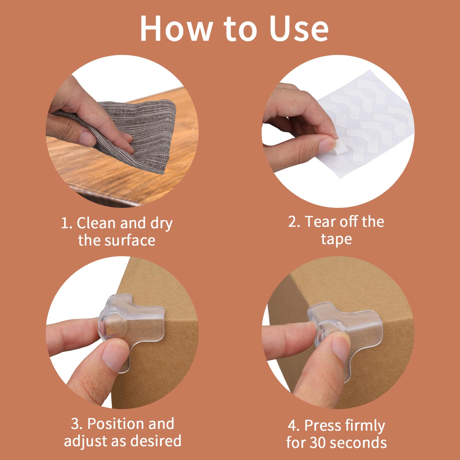Goktvai universal compatibility protects wood, glass, metal and more surfaces.
