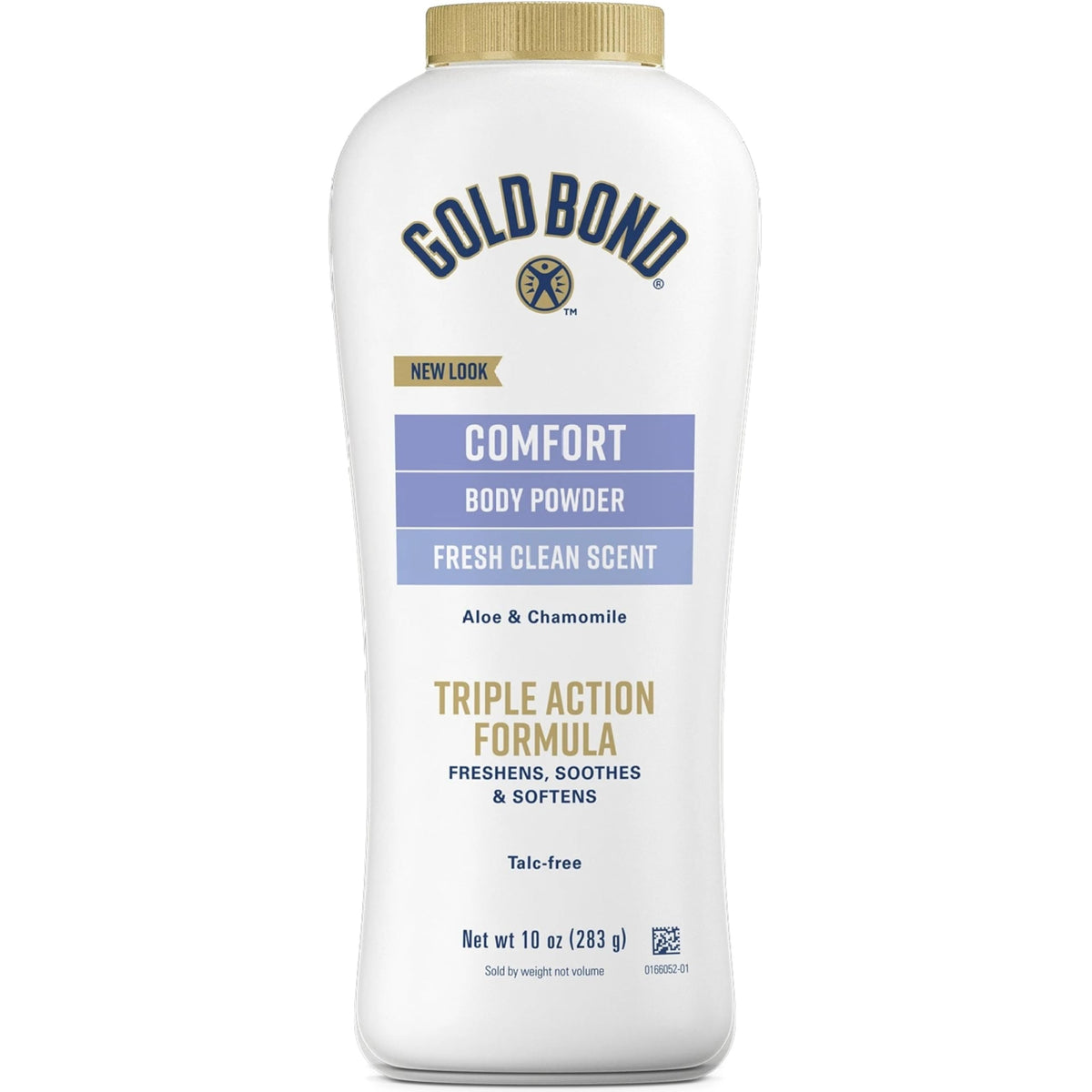 Gold Bond Ultimate Comfort Powder Aloe bottle front promotes daily dryness and comfortable skin.