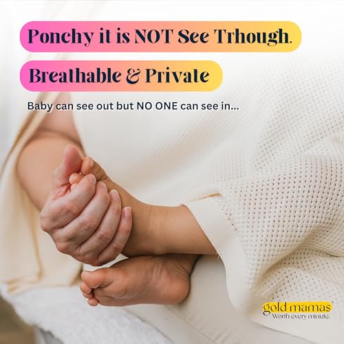 Gold Mamas car-seat canopy protects baby while you feed or stroll.