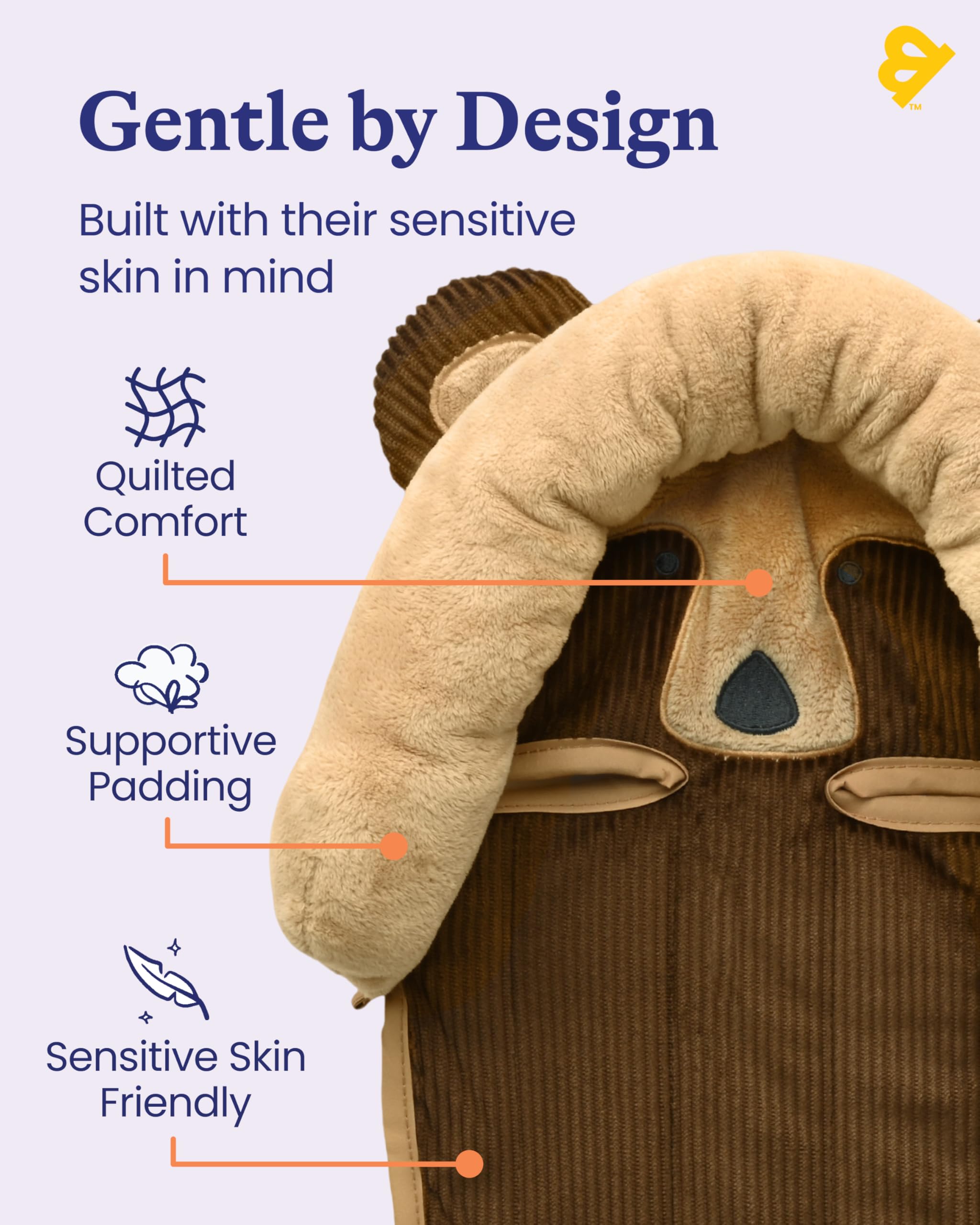Goldbug universal-fit car seat with harness demonstrates broad compatibility.