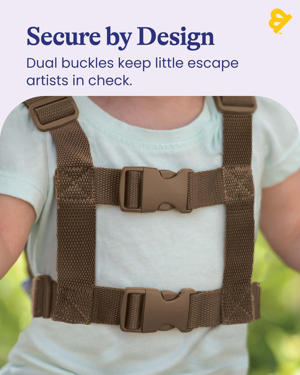 GoldBug Monkey backpack pocket open ready for toys and travel supplies