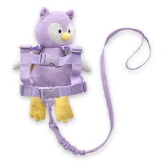 GoldBug Toddler Safety Harness Owl front view shows secure chest straps for comfortable outings.