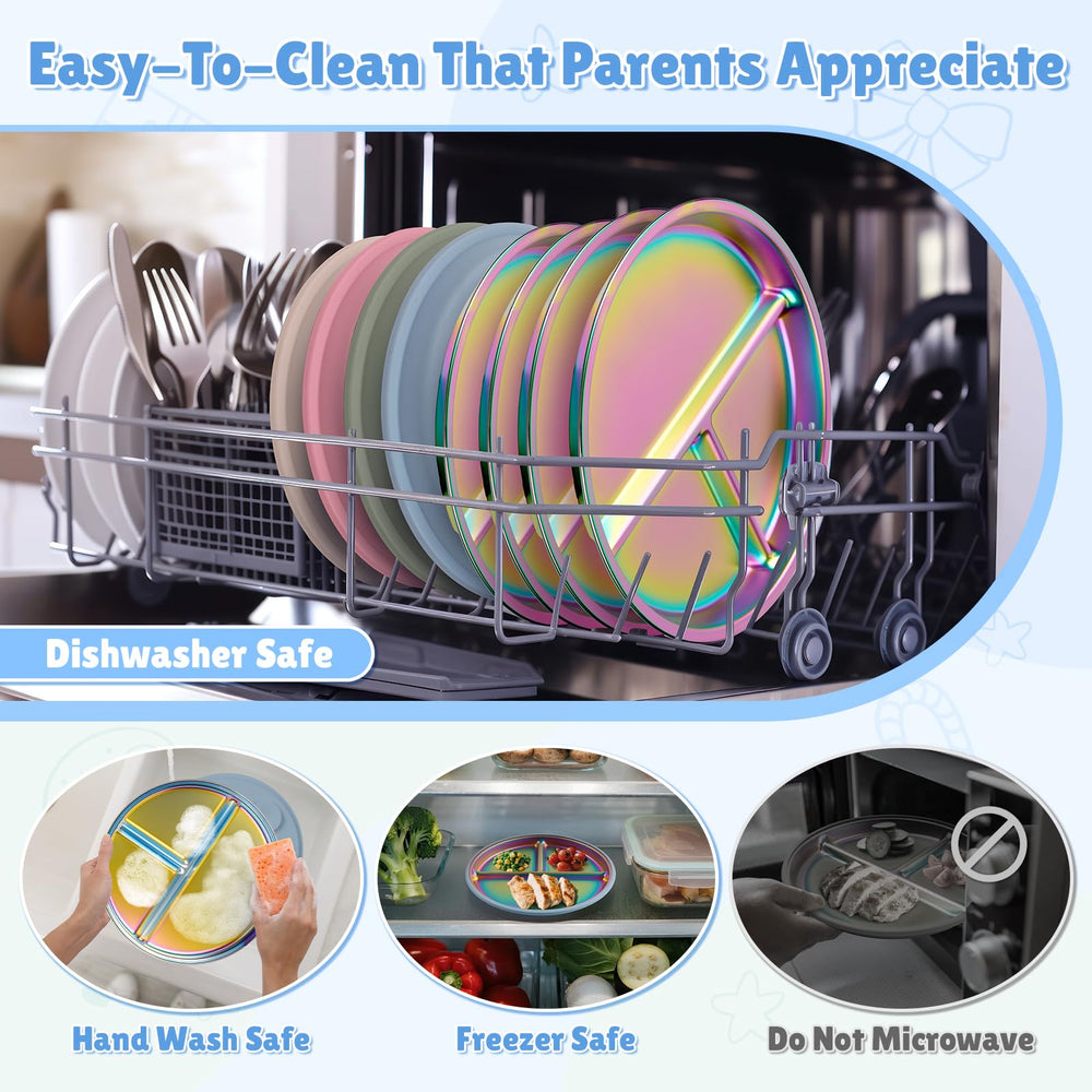 Goldusk dishwasher-safe design simplifies cleanup after busy mealtimes
