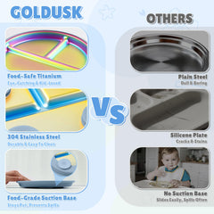 Goldusk removable silicone base for easy cleaning and versatile placement