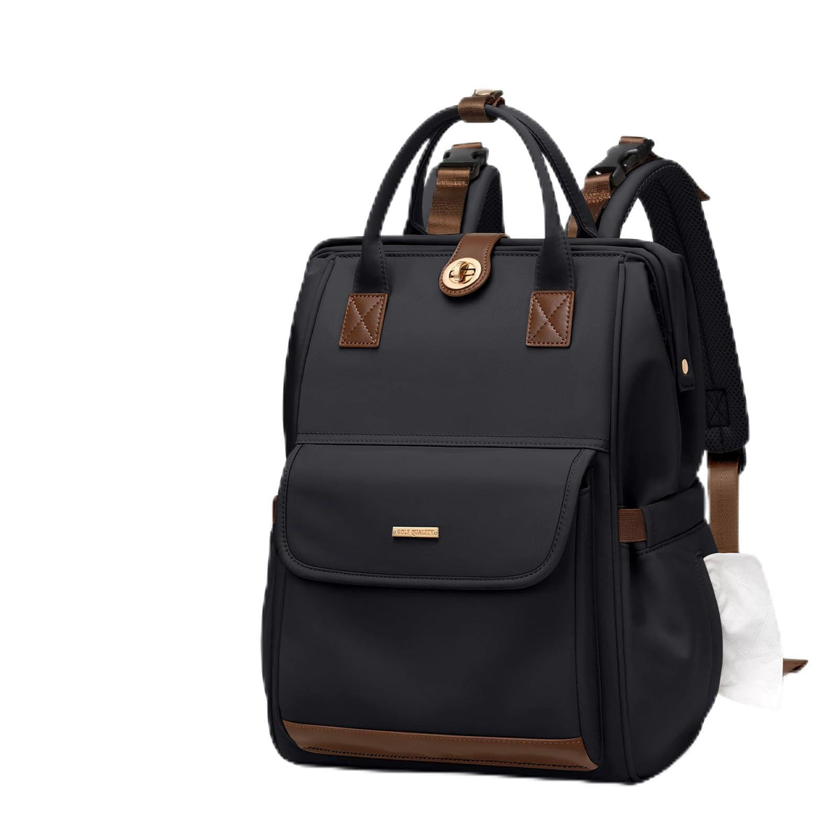 GOLF QUALITY diaper bag backpack with 16-inch laptop compartment for organized travel