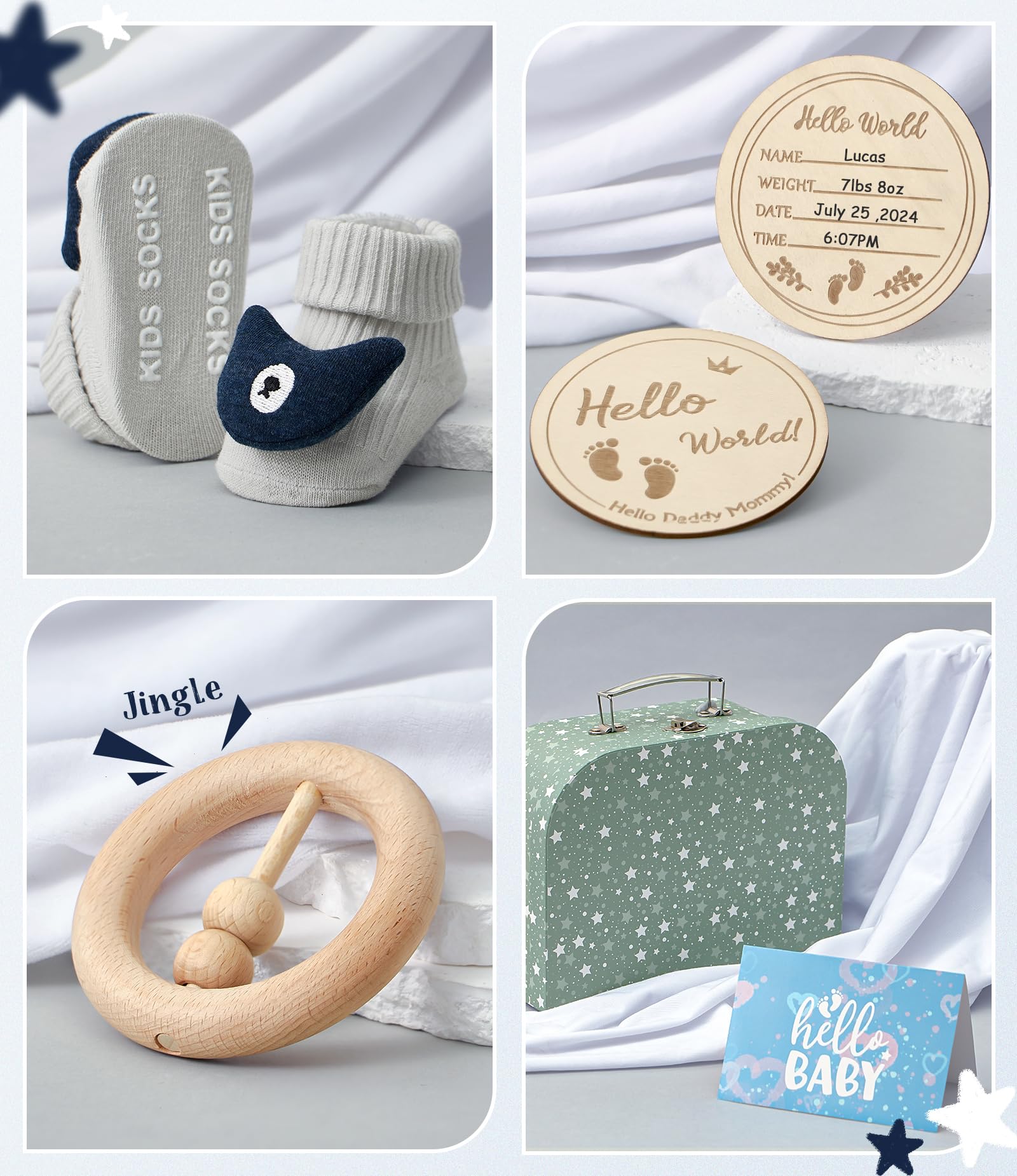 Golray baby socks with grips support first steps