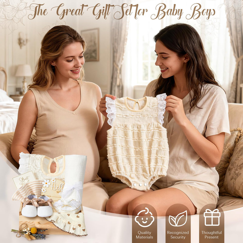 Golray greeting card and box ensemble for a thoughtful newborn gift.