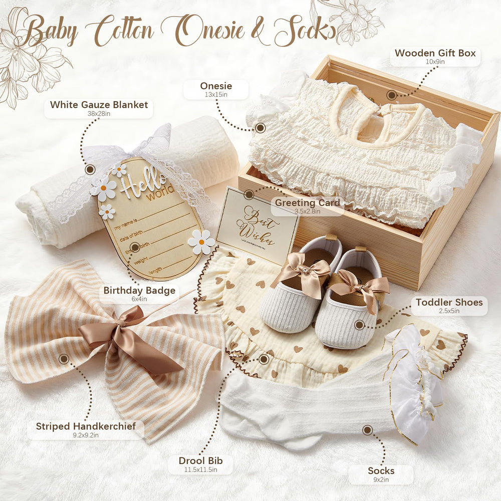 Golray newborn girls cloth set neatly arranged for ready-to-welcome moments.