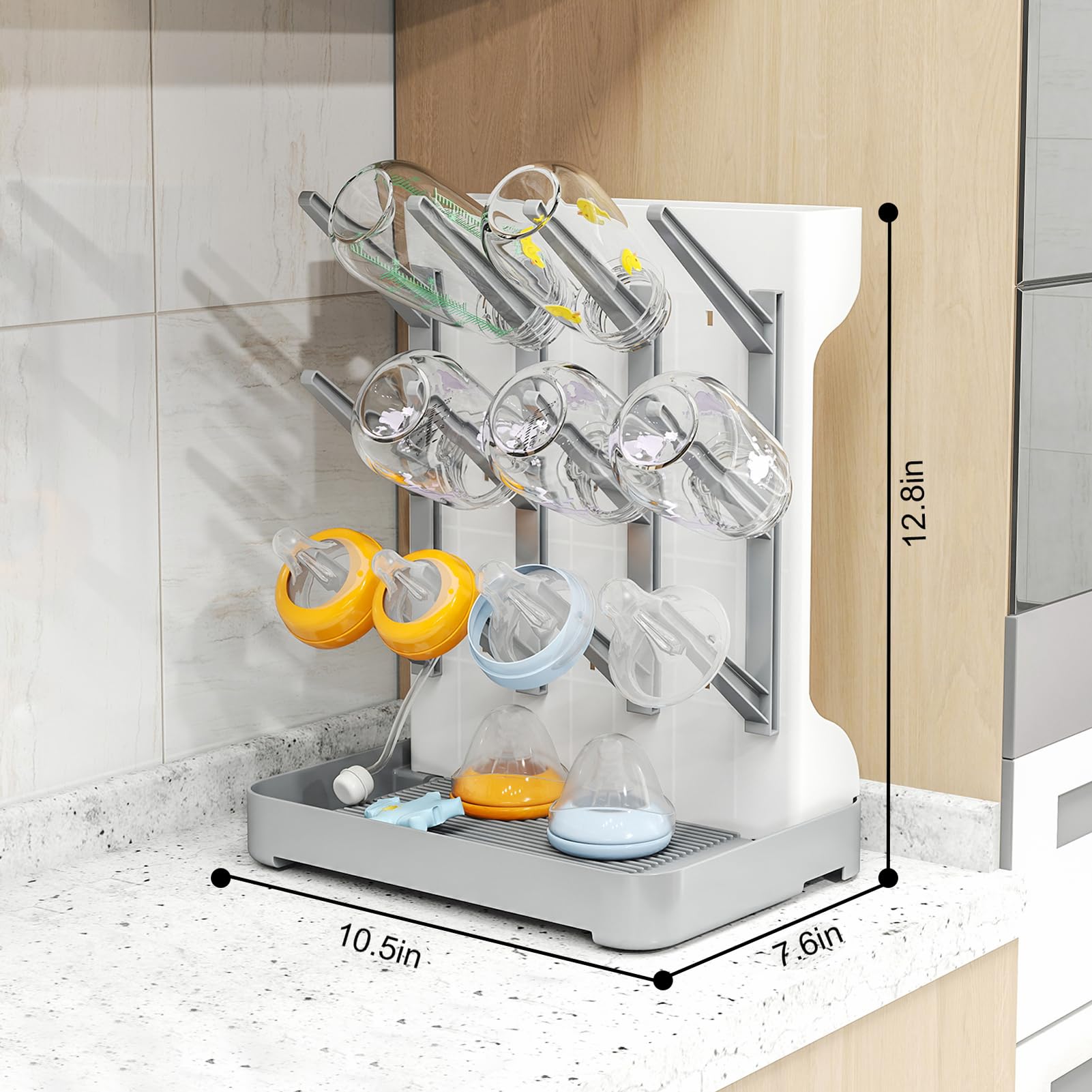 GoMaihe removable-drip-tray prevents water buildup on countertops.