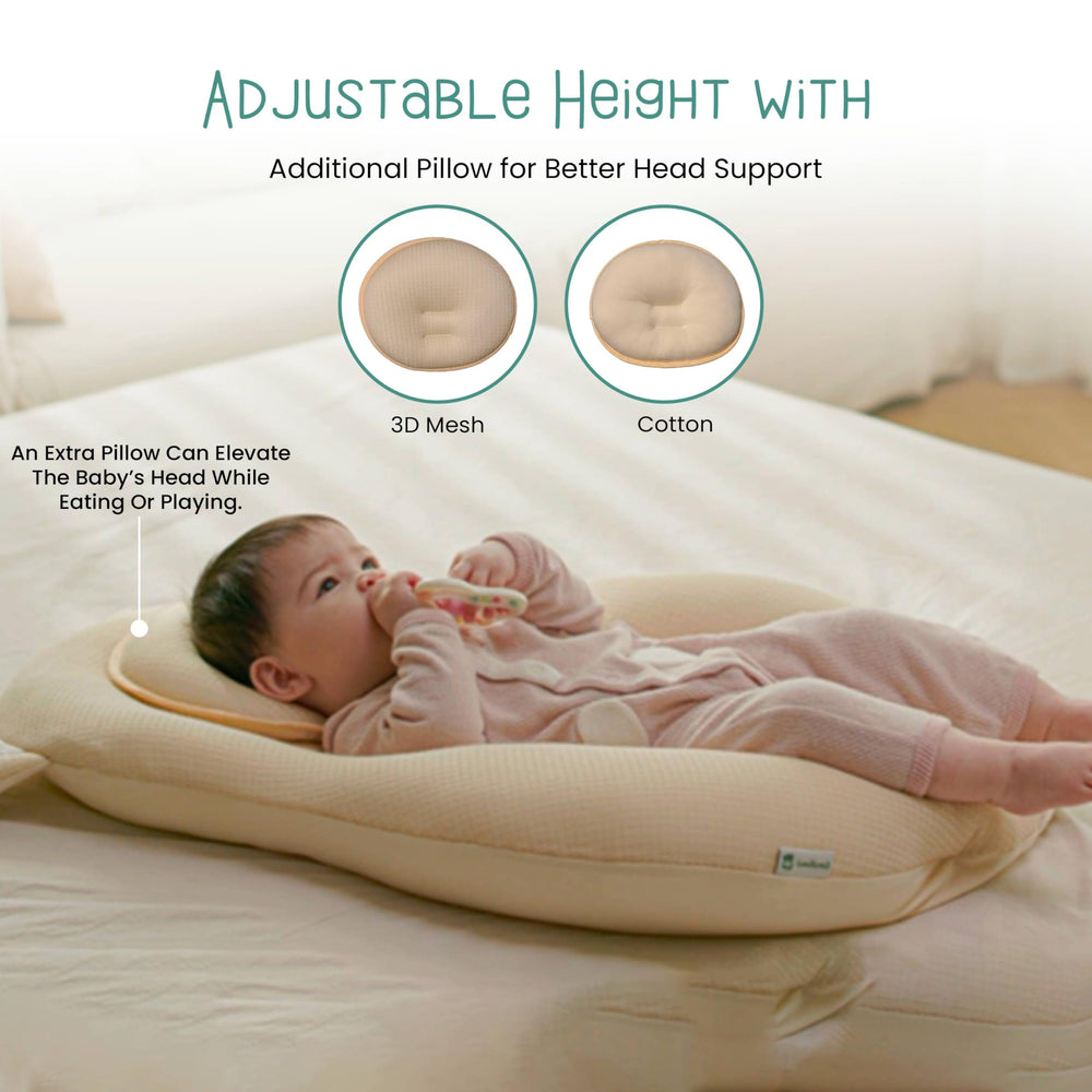 Gomigomi baby pillow removable cover for easy machine washing