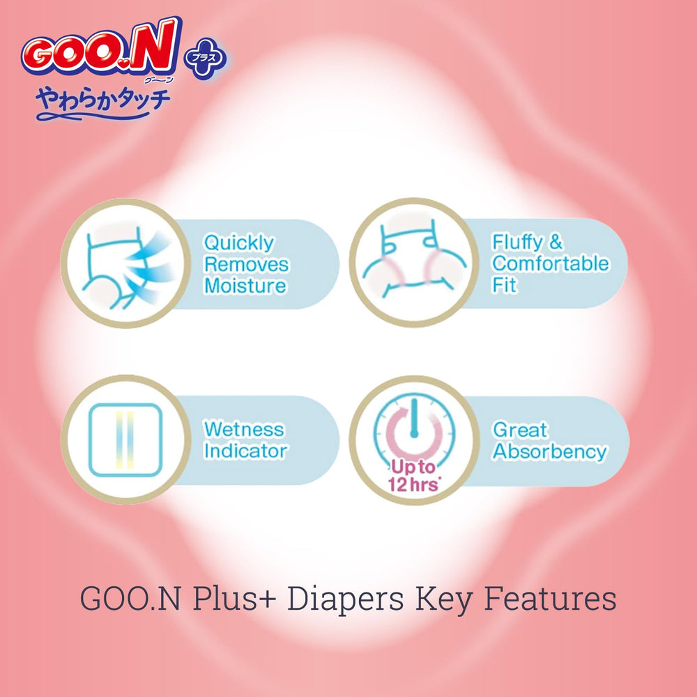 GOO.N Plus+ Pants L wearing demo demonstrates a secure pull-up fit and discreet wear.