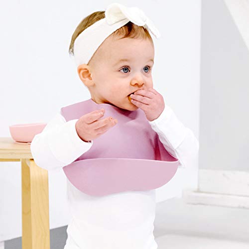 Goobie Baby bib with adjustable strap for a secure, comfortable fit.