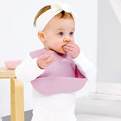 Goobie Baby bib with adjustable strap for a secure, comfortable fit.