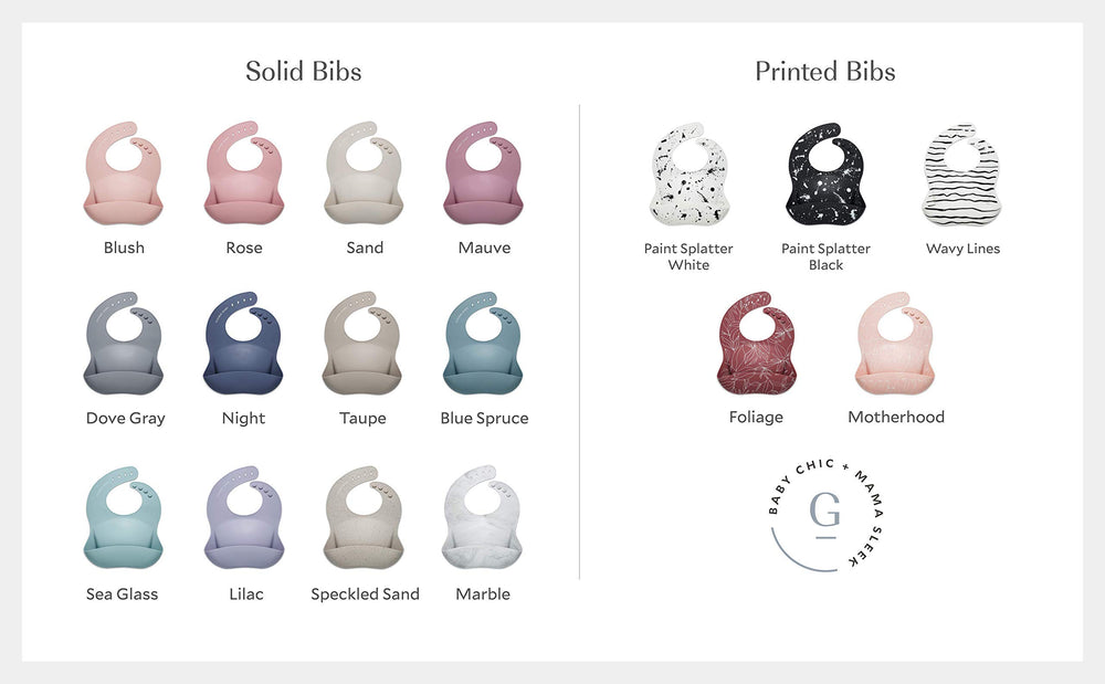 Goobie Baby compact roll-up bib ideal for on-the-go feeding.