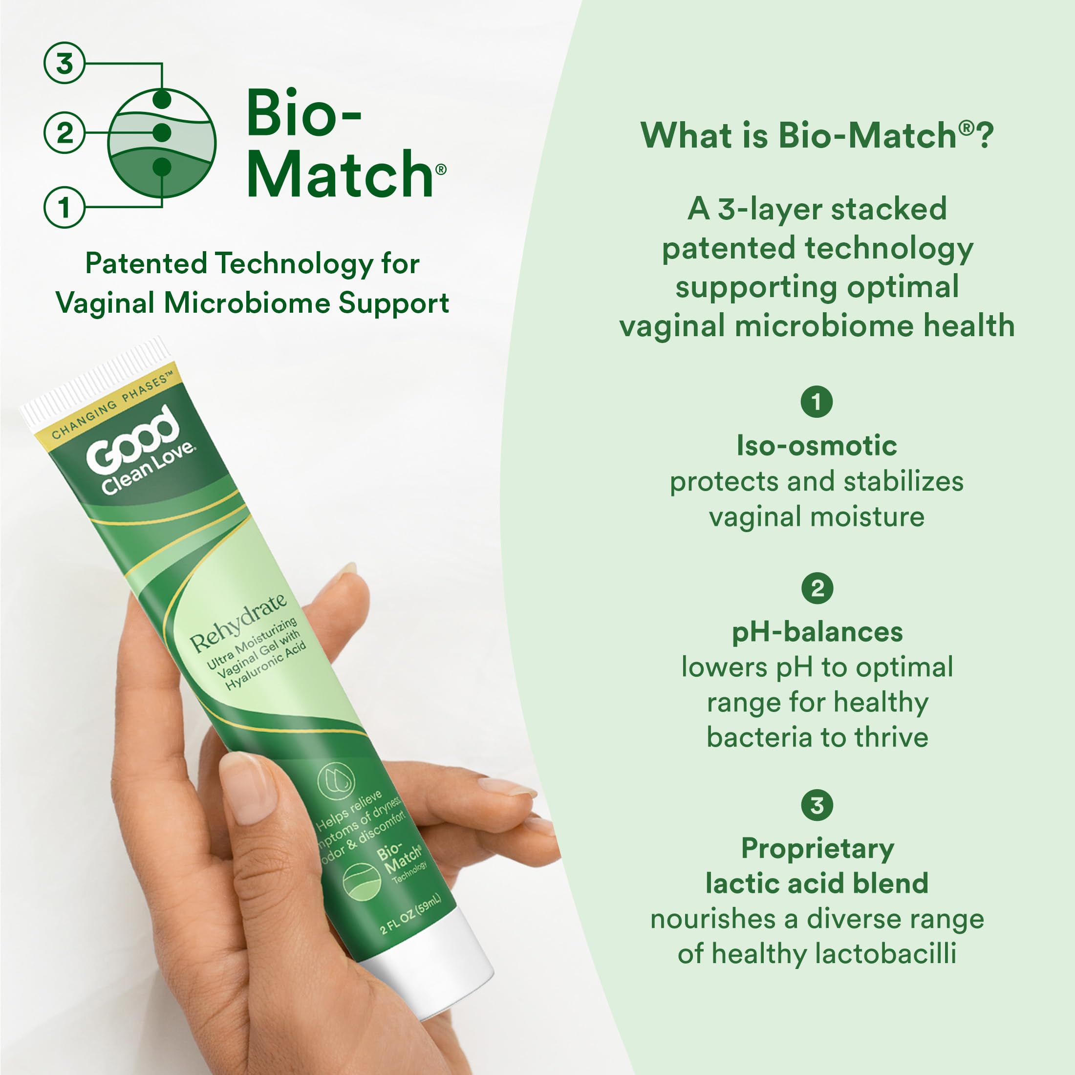 Good Clean Love Rehydrate no-fragrance formula supports comfort without irritation