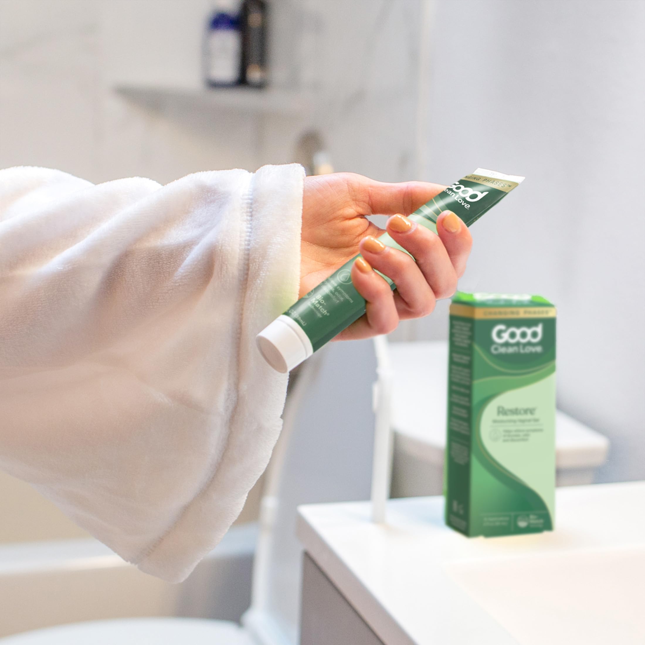 Good Clean Love Restore after exercise use for comfort.