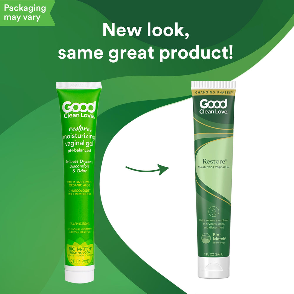 Good Clean Love Restore reusable applicator for discreet application.
