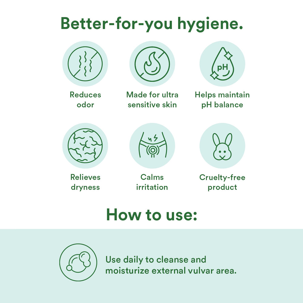 Good Clean Love Ultra Sensitive foaming wash pump dispenses a light, fragrance-free lather.
