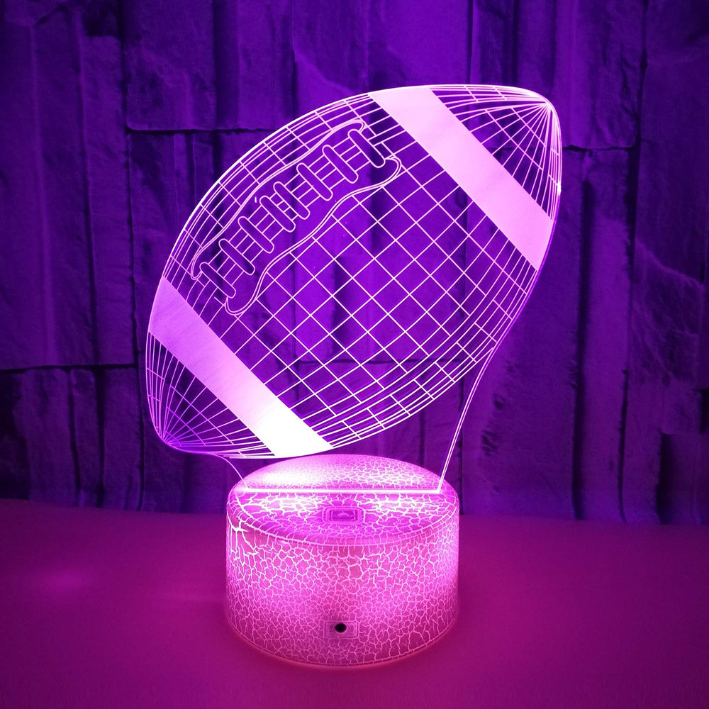 Good King Football Night Light serves as cozy bedroom decor and a thoughtful gift for kids.