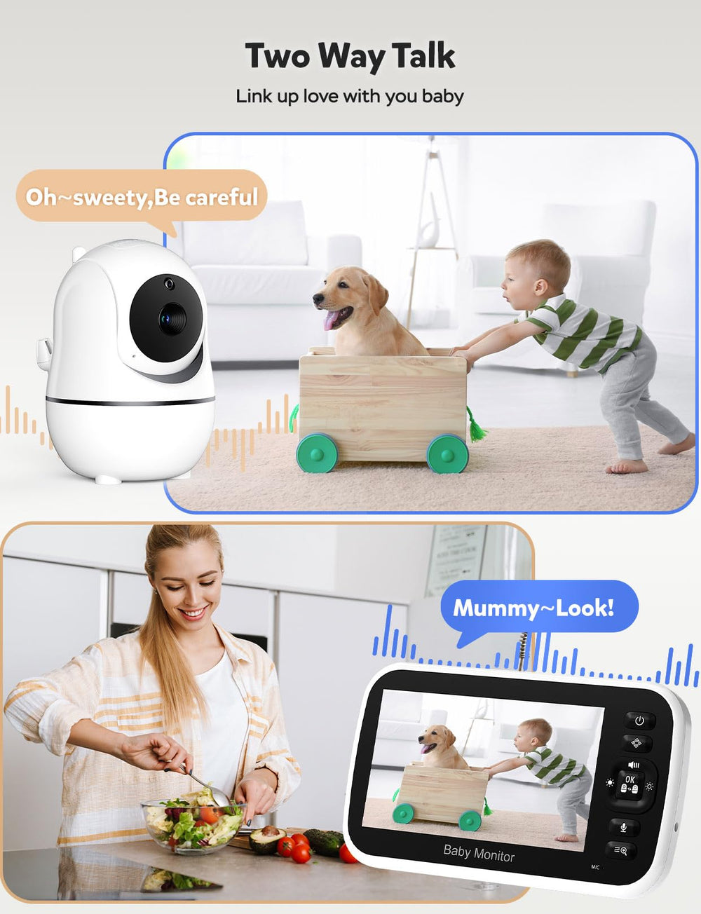 GoodBaby battery life highlights extended monitoring time up to 30 hours