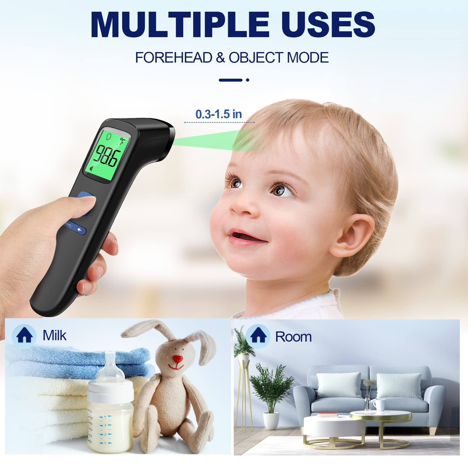 GoodBaby thermometer with ergonomic grip for easy handling and use.