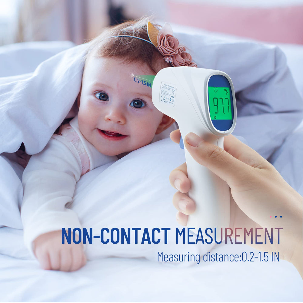 GoodBaby thermometer used with a child for quick temperature checks.