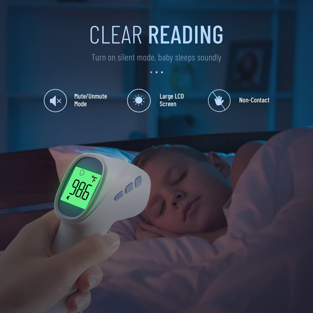GoodBaby thermometer shows °F/°C switch for versatile measurements.