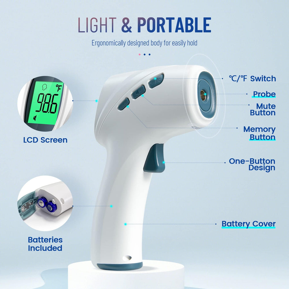 GoodBaby thermometer memory stores up to 35 readings for trend tracking.