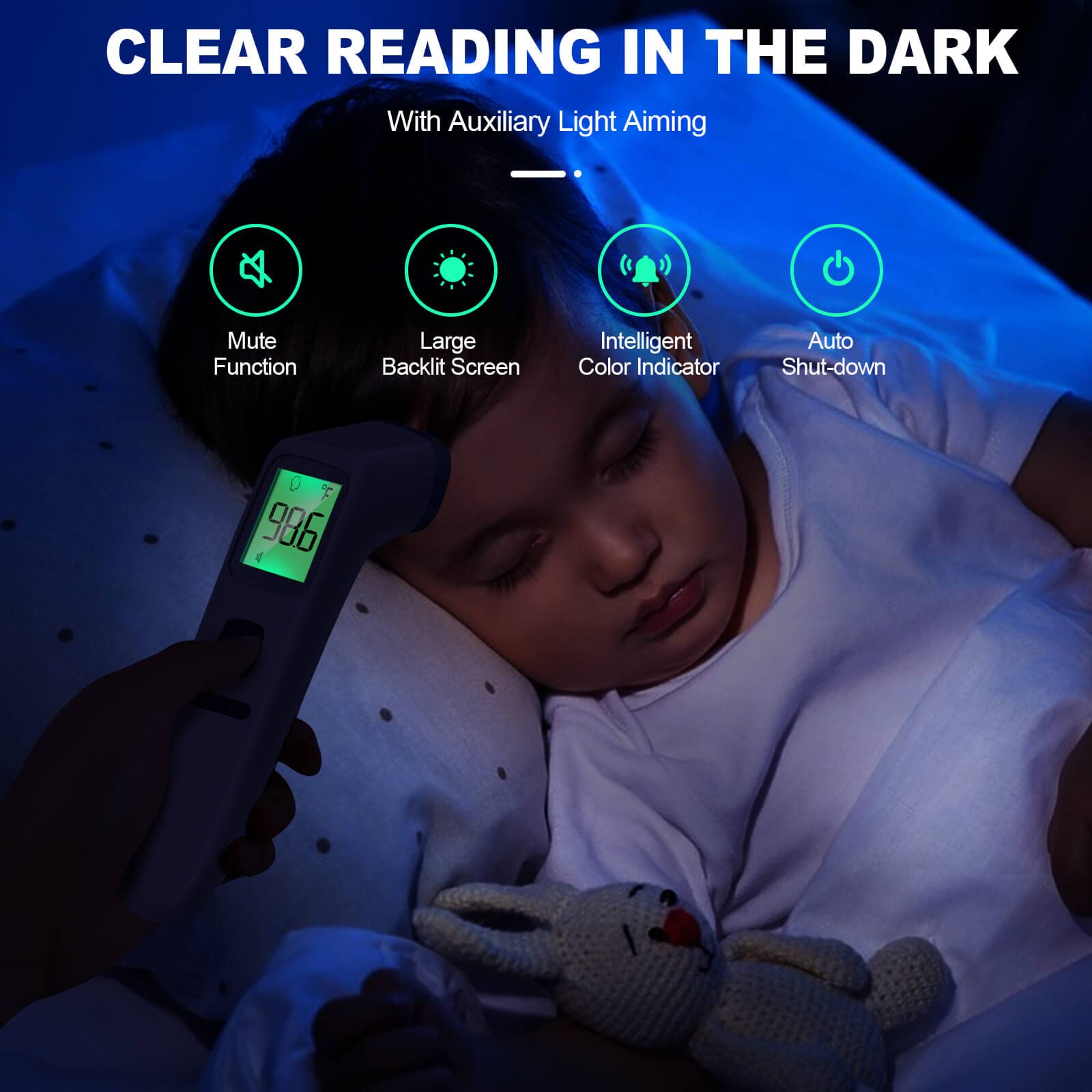 GoodBaby thermometer memory displaying 35 readings