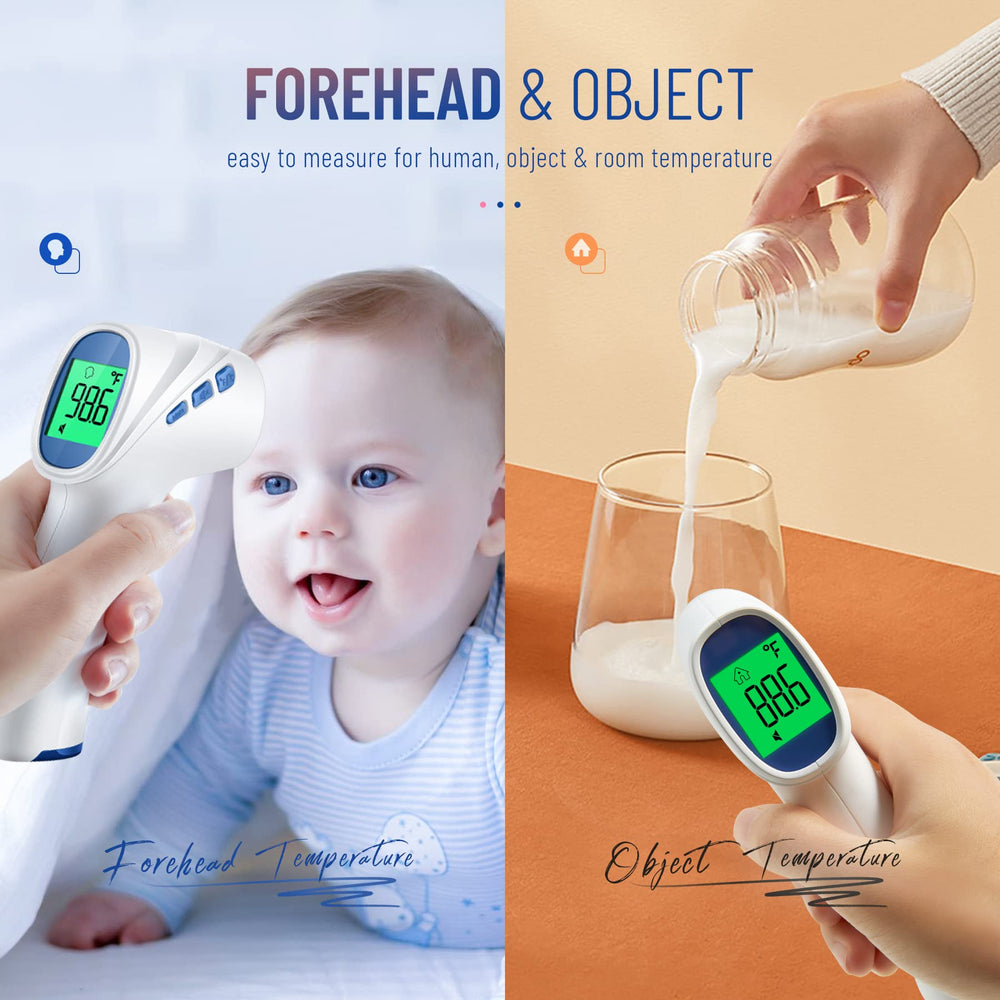 GoodBaby thermometer memory recalls up to 35 readings for tracking.
