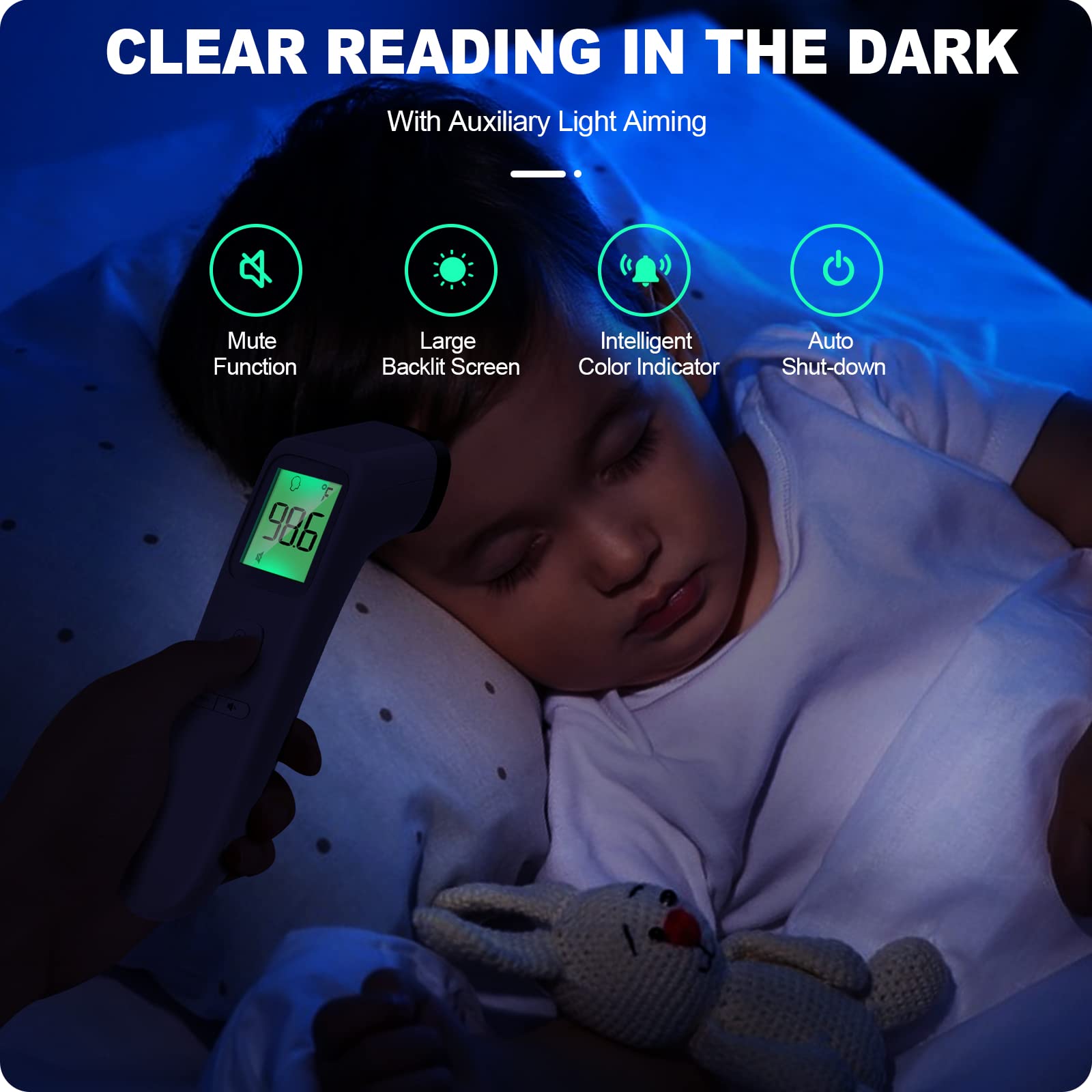 Quiet operation with GoodBaby thermometer in silent mode.