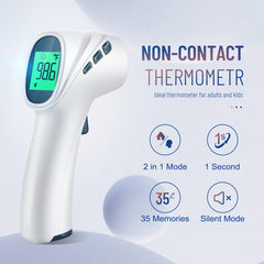 GoodBaby touchless thermometer in object mode for surface temperature checks.