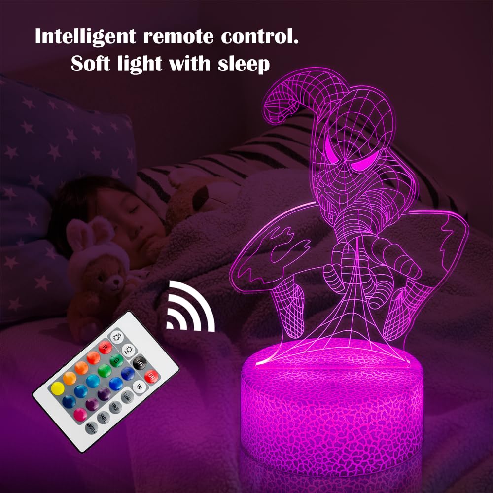 GOODDEYUN remote-control night light with two modes for easy control