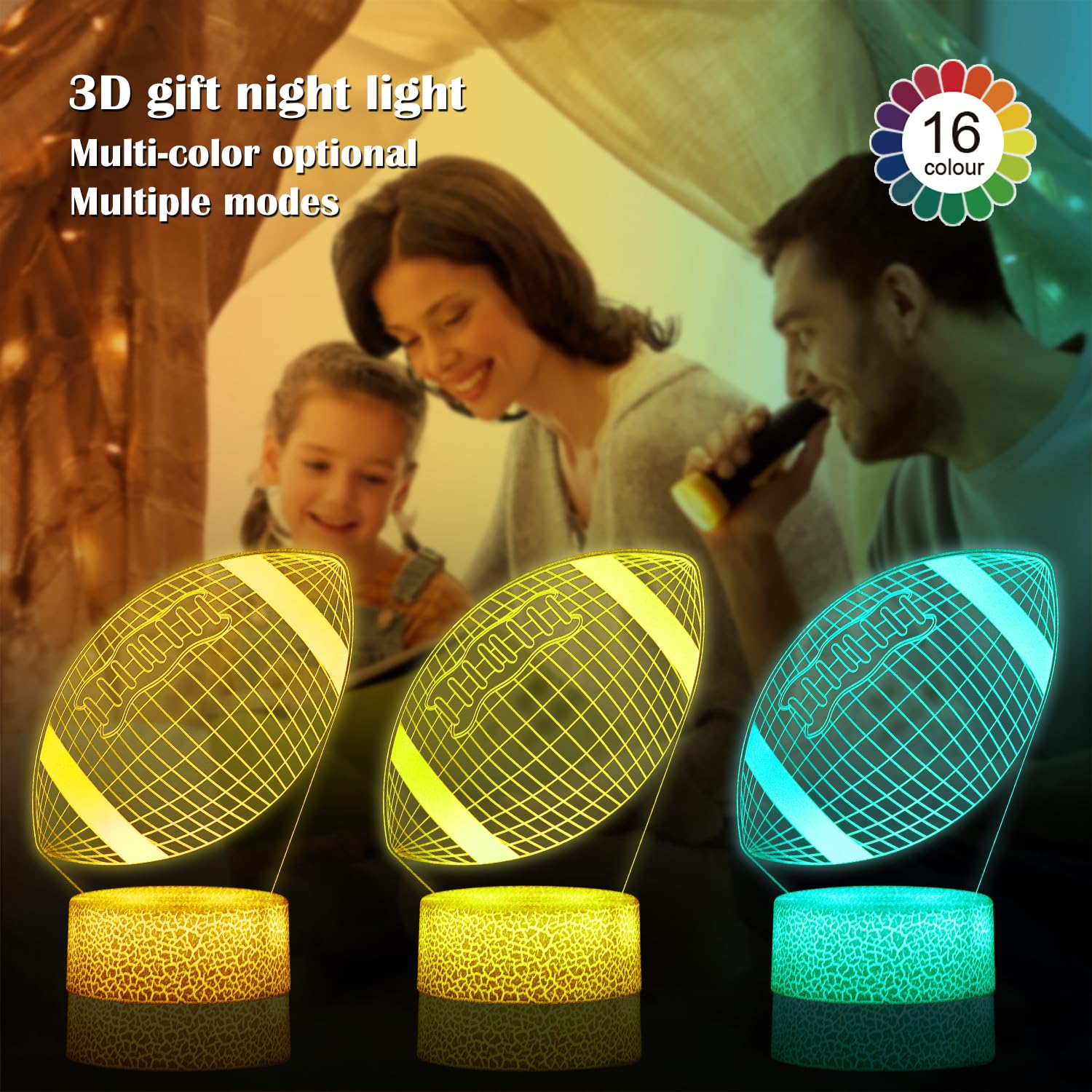 GOODDEYUN touch-control night light with two modes for bedtime routines