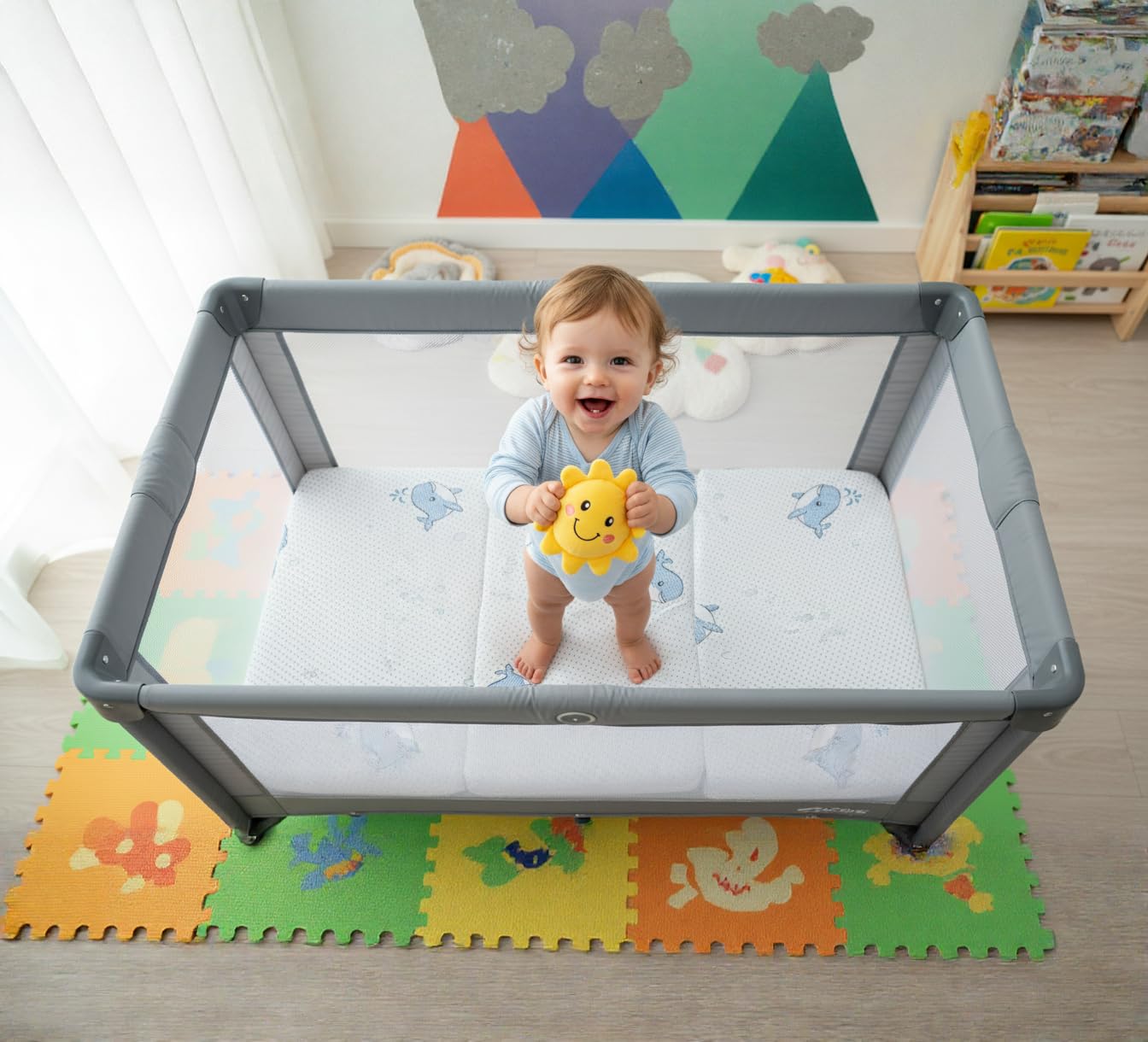 GOODFINDS memory foam core 38x26 provides cushioned support for restful naps
