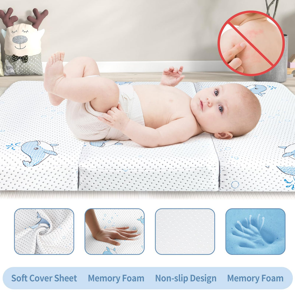GOODFINDS non-slip bottom helps keep the mattress in place