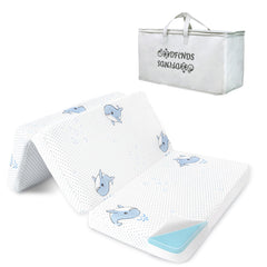 GOODFINDS trifold pack n play mattress 38x26 with snug fit for standard playards