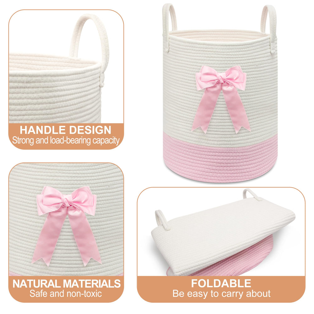 Goodheim large-capacity laundry hamper ideal for blankets and toys.