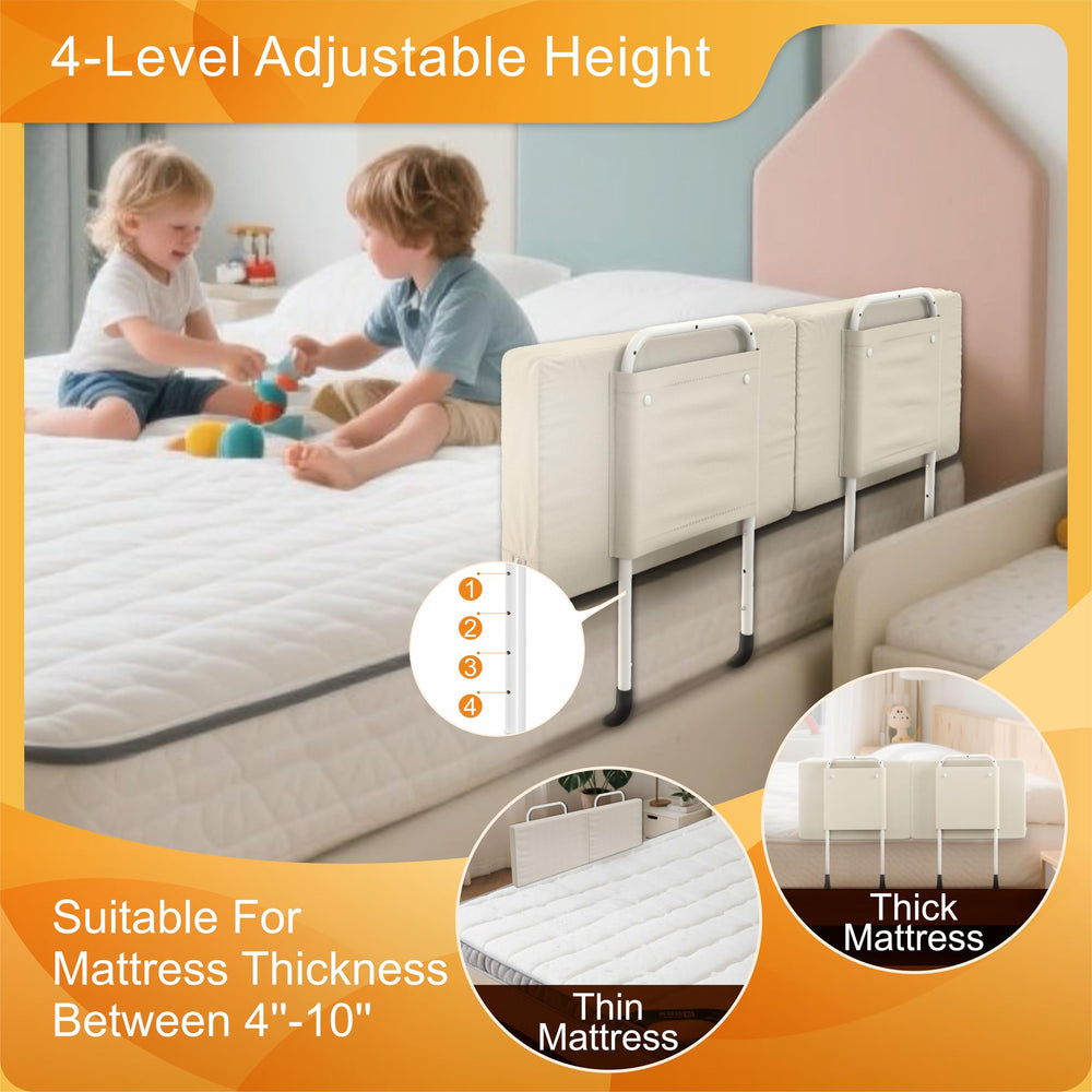 goodleben anti-slip base keeps the rail stable on mattress