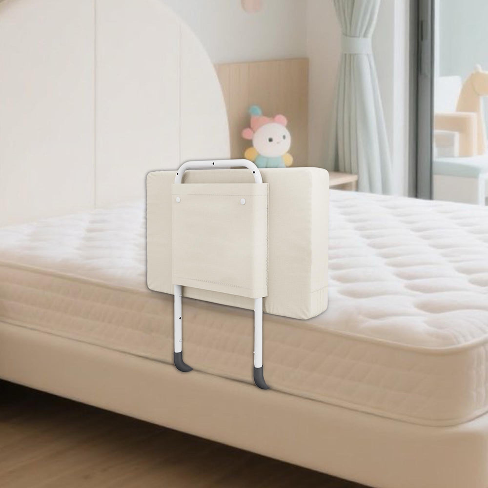 Goodleben bed rail toddler guard with anti-slip base for secure sleep protection.