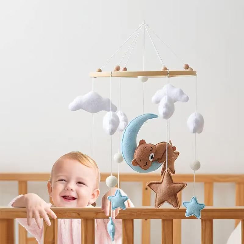GOODMOM Bunny theme crib mobile adds playful charm while stimulating visual tracking