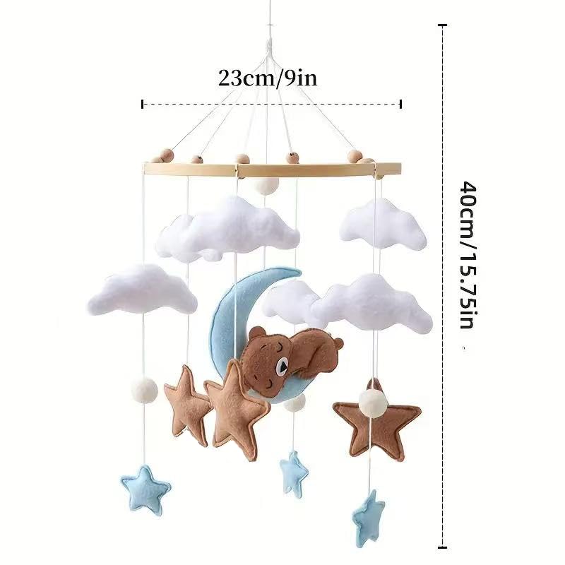 GOODMOM Hot-air balloon crib mobile creates dreamy ambiance and soft focal points