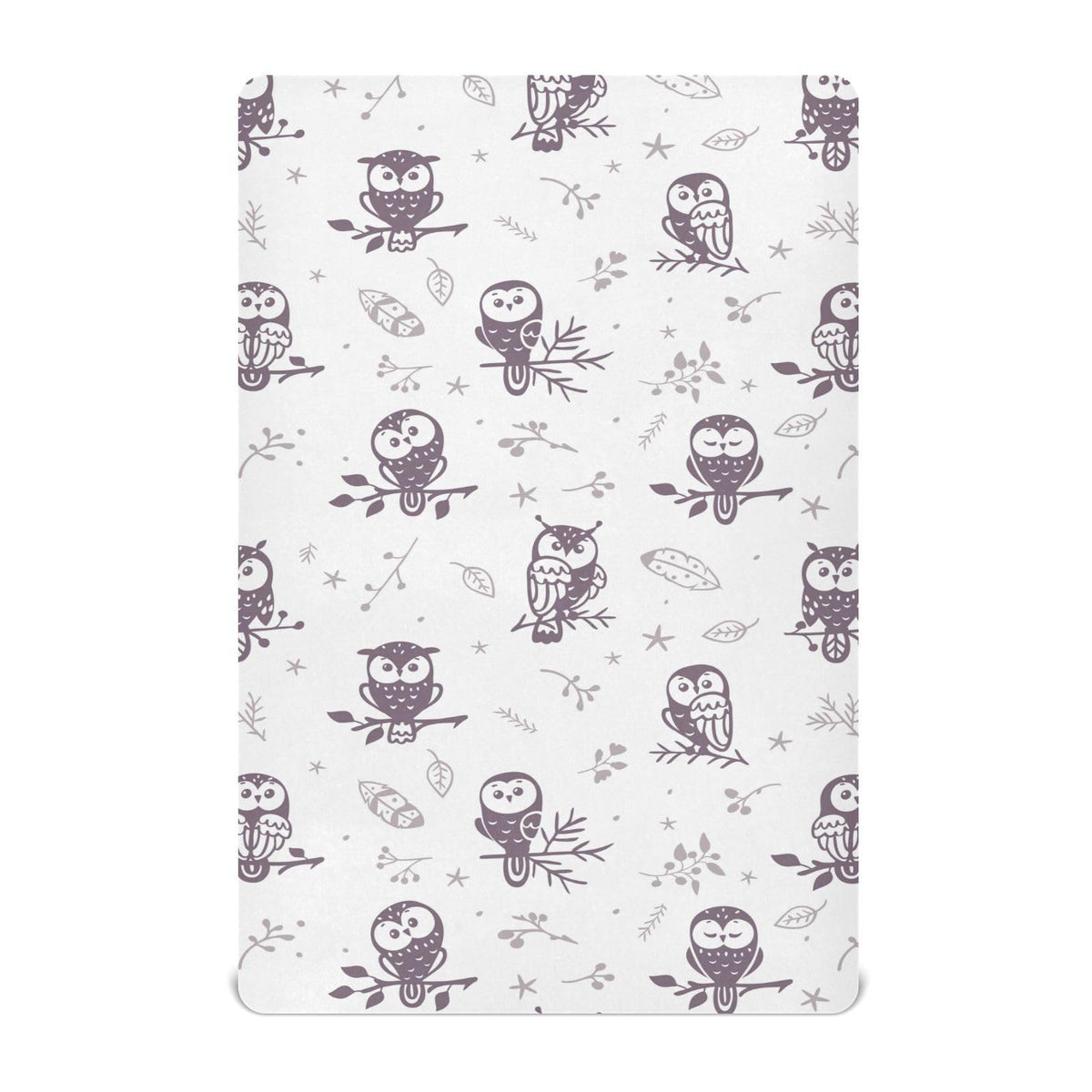 GOODOLD Cute Owl crib sheet in soft, breathable fabric for baby comfort.