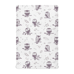 GOODOLD Cute Owl crib sheet in soft, breathable fabric for baby comfort.