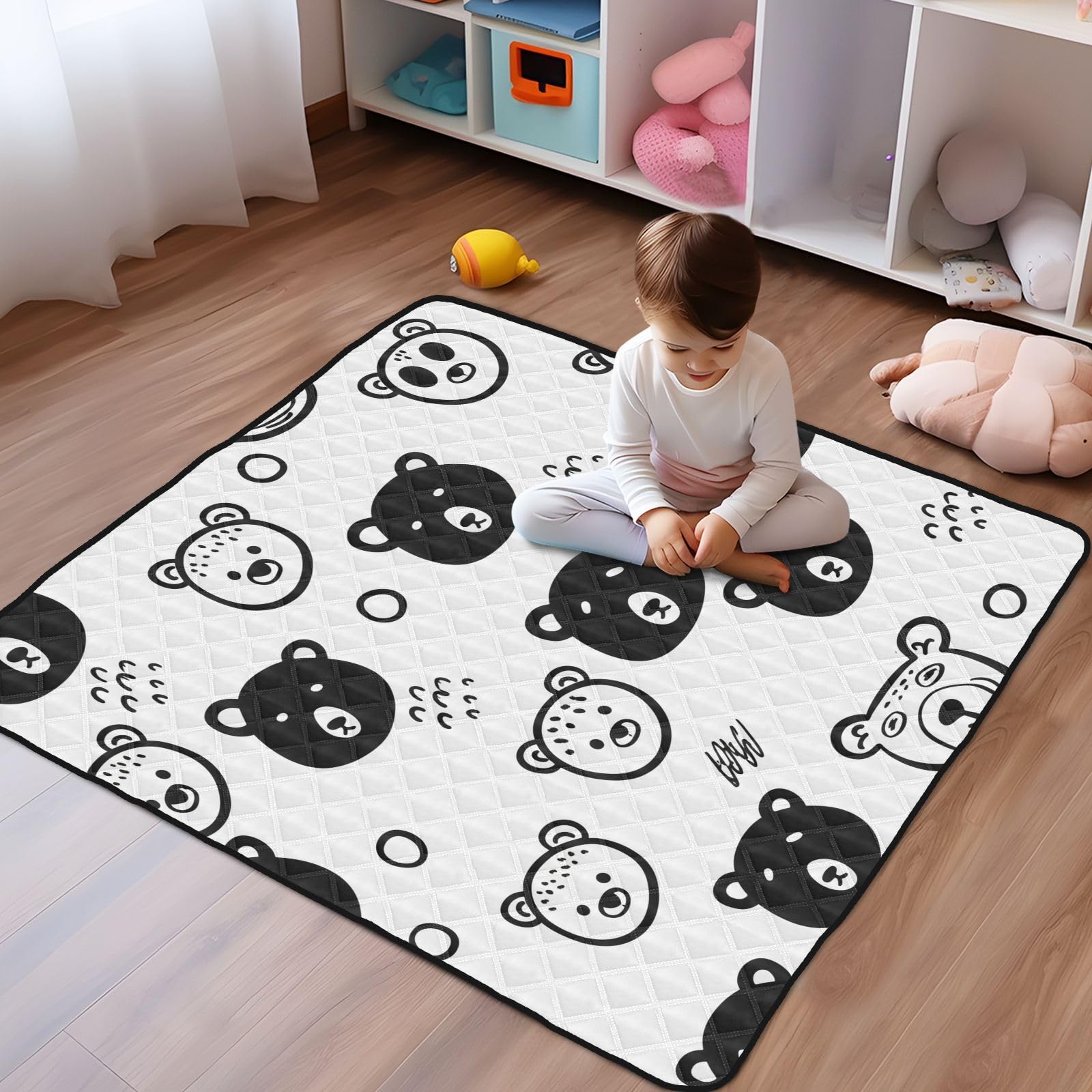 GOODOLD 50x50 inch play area offers ample space for exploration.