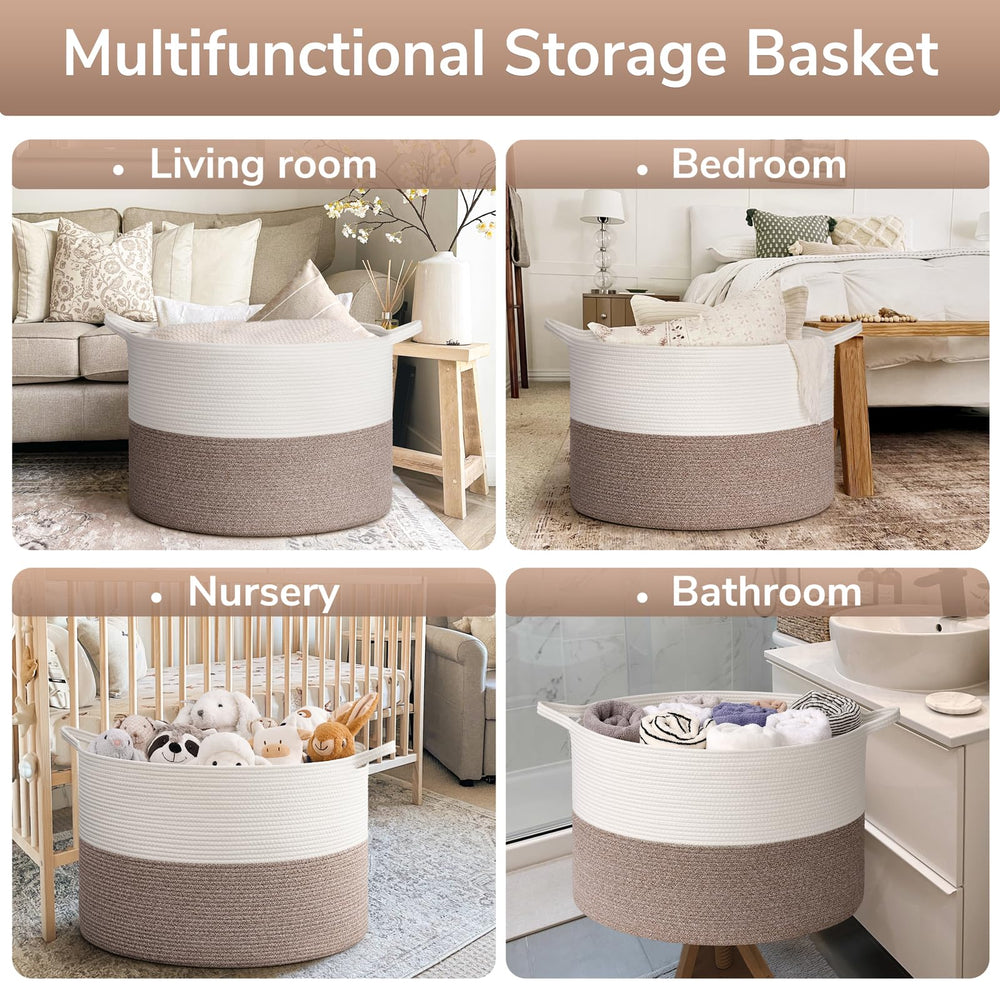Goodpick 115L basket with neutral tone blends with décor.